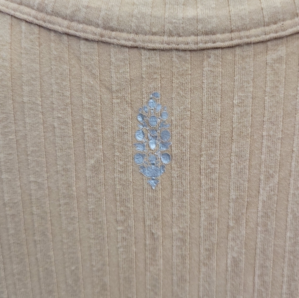 FP Movement Womens Ribbed Cream Color Tank Top Size M - Picture 7 of 9